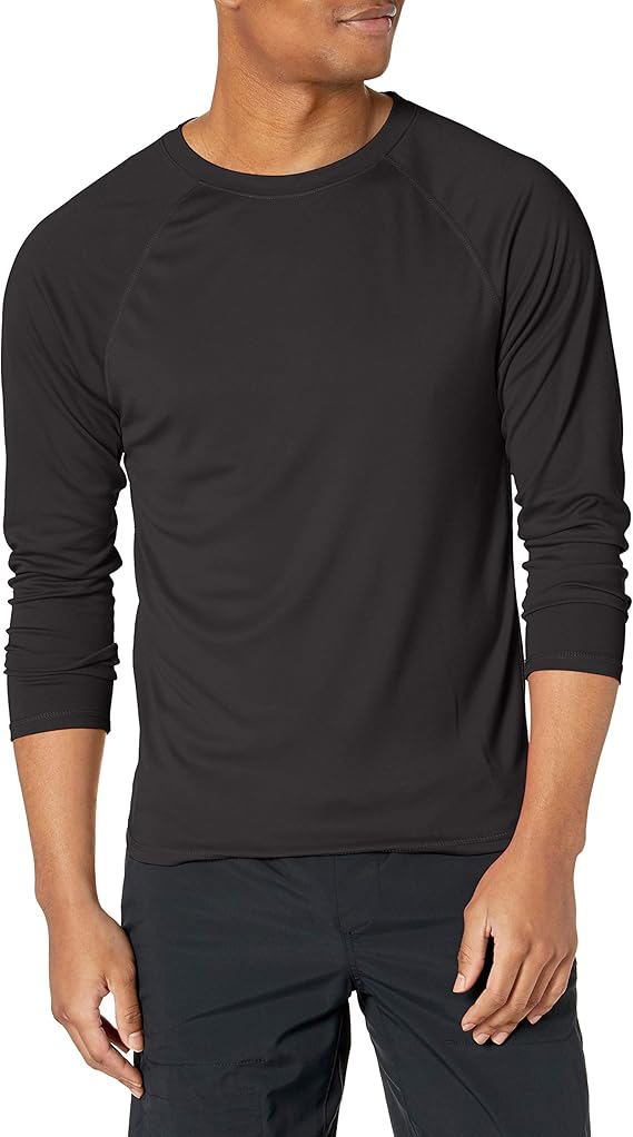 Men's Rash Guard Long Sleeve Swim Shirts for Men SPF UPF 50 Sun Protection Fishing and Running Shirt
