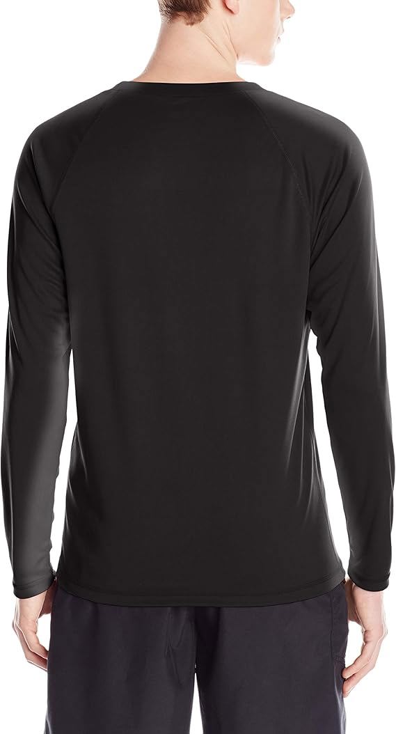 Men's Rash Guard Long Sleeve Swim Shirts for Men SPF UPF 50 Sun Protection Fishing and Running Shirt - view 2