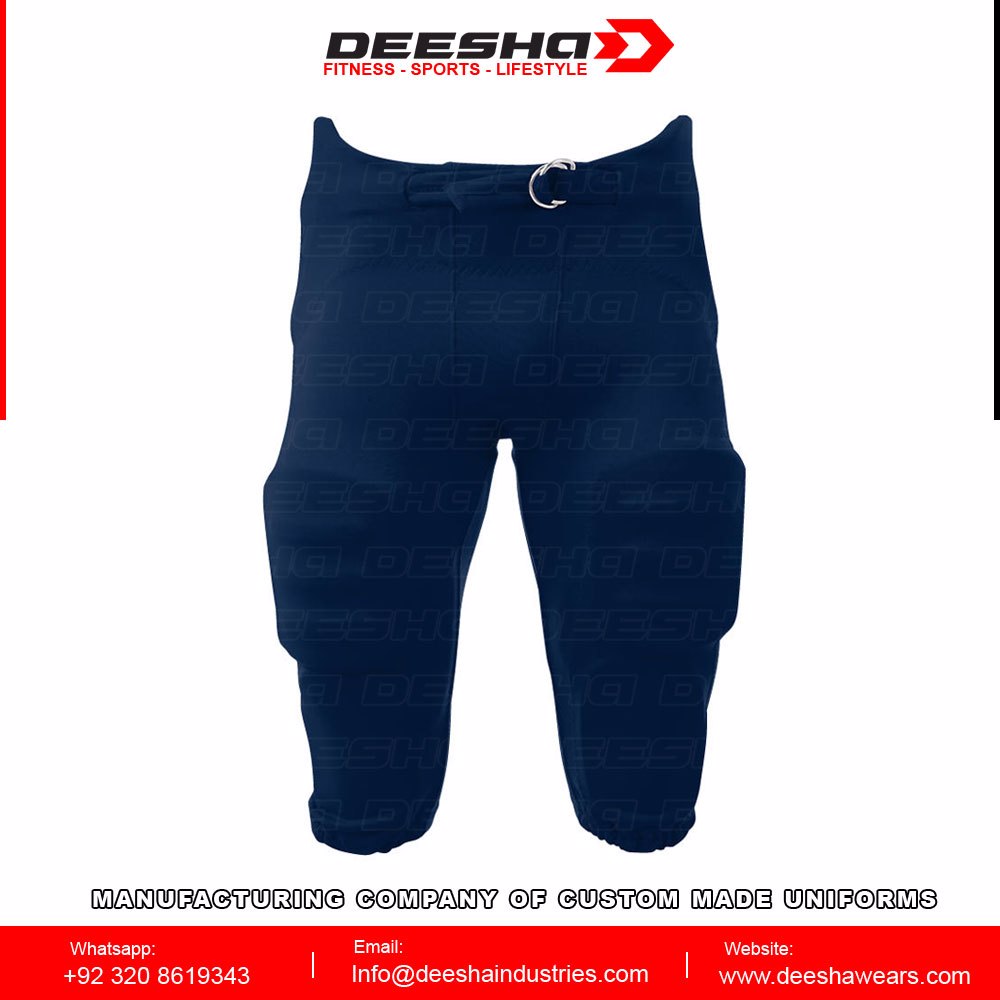 Custom Men Series Solid Integrated Football Pants 8 - view 2