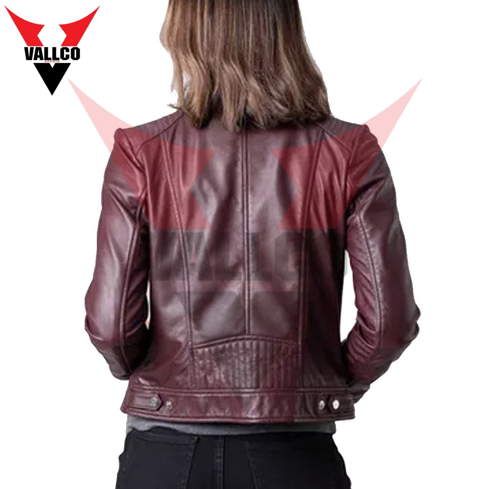 In Different Color High Quality Best Supplier OEM Service Customized Logo Women Leather Jackets  - view 4