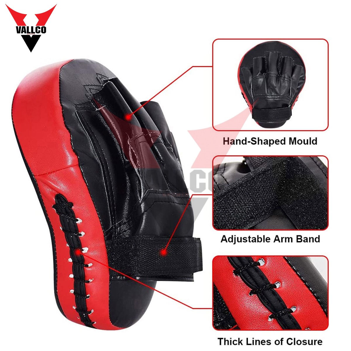2024 Curved Shape Newest Style Top Quality Durable Training Punching Custom Best Material Focus Pad - view 10