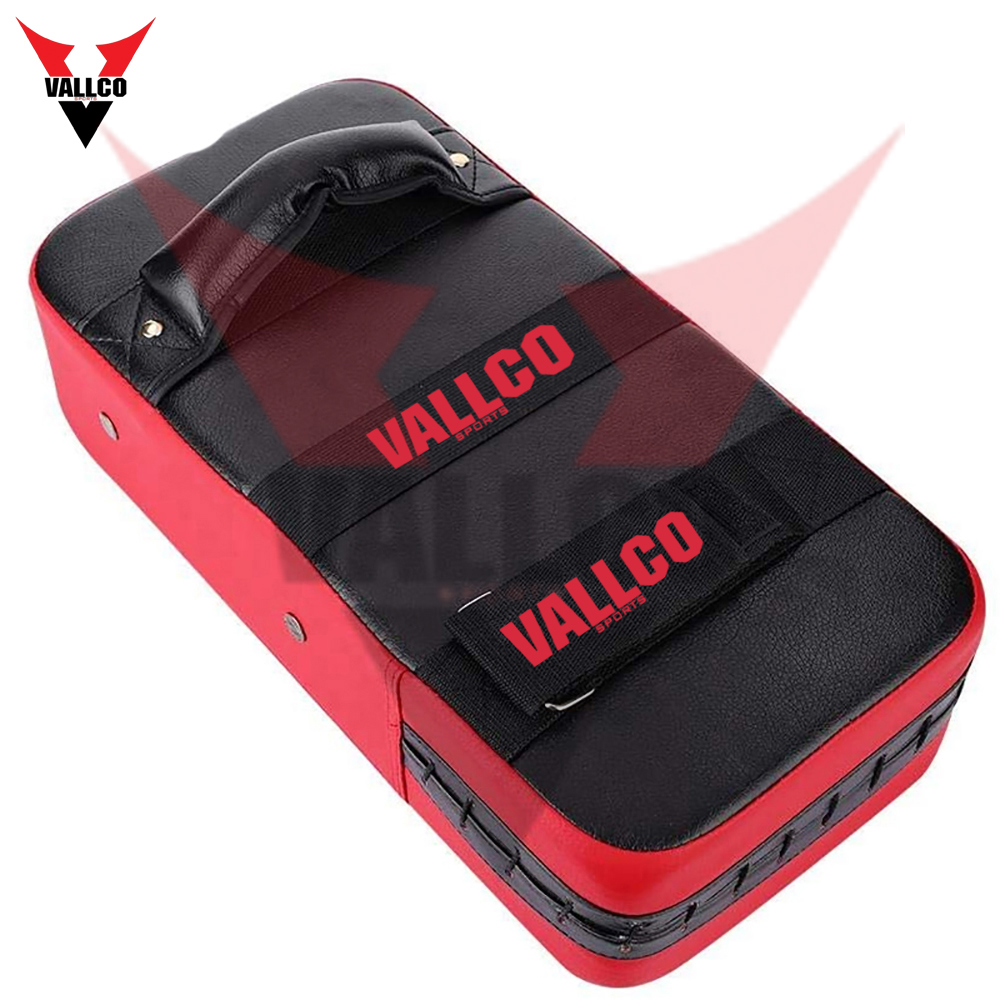 Red And Black Color Good Selling With Own Logo Print Adjustable Soft Touch Fabric Boxing Kick Shield - view 4