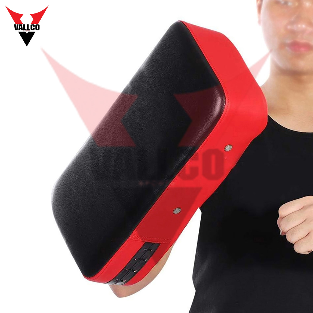 Red And Black Color Good Selling With Own Logo Print Adjustable Soft Touch Fabric Boxing Kick Shield - view 10