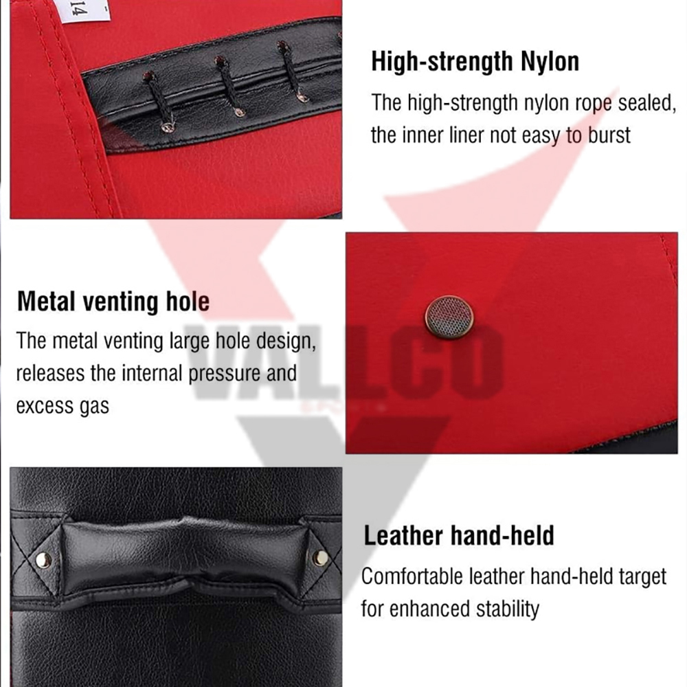 Red And Black Color Good Selling With Own Logo Print Adjustable Soft Touch Fabric Boxing Kick Shield - view 15
