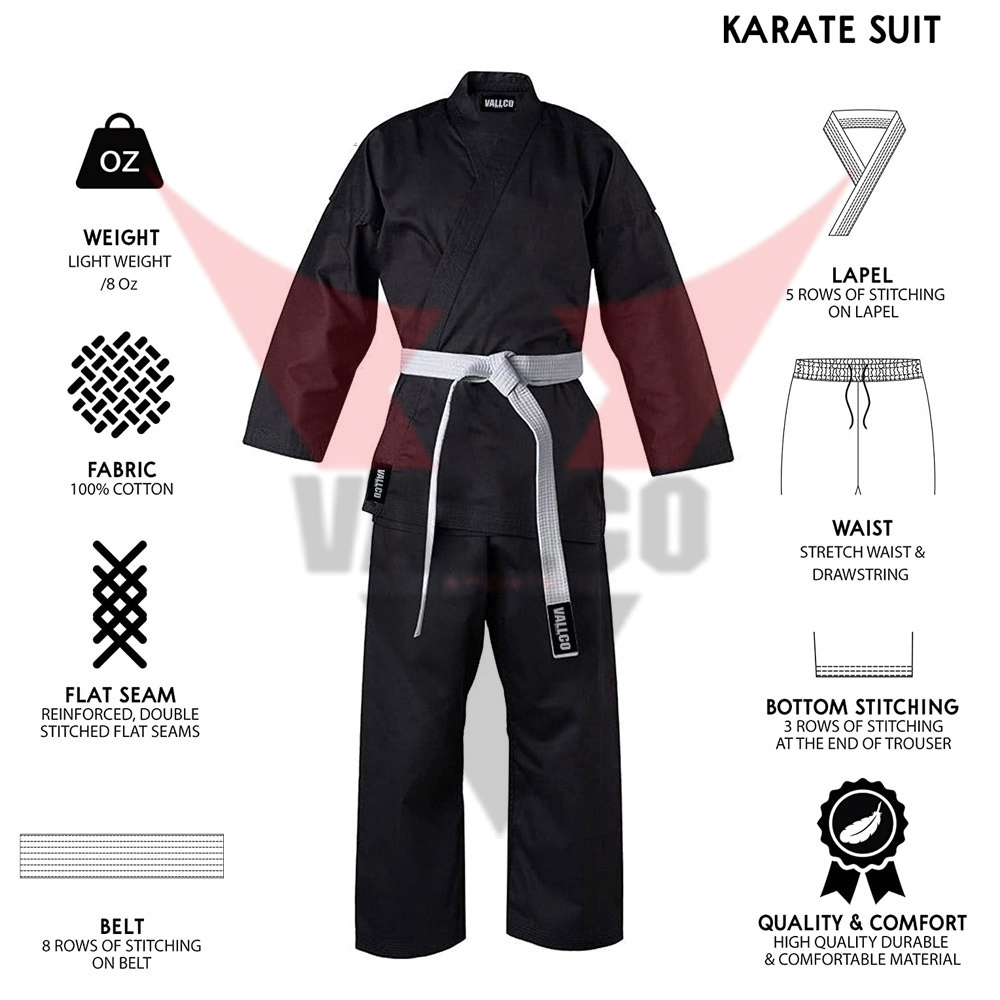 Best Selling Your Own Logo Design Karate Uniform Customized Made Karate Uniform For Men's - view 9