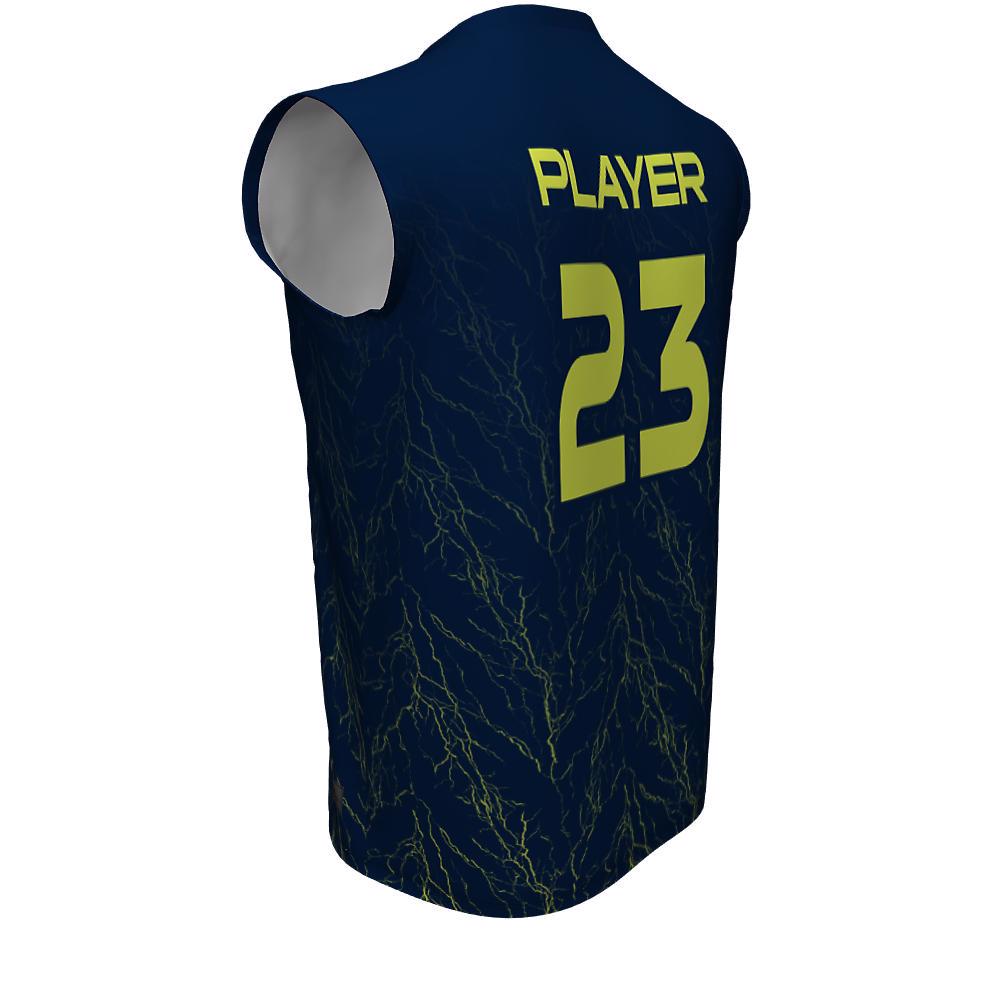 Baseball Jersey Crew Neck Sleeveless Shock - view 5