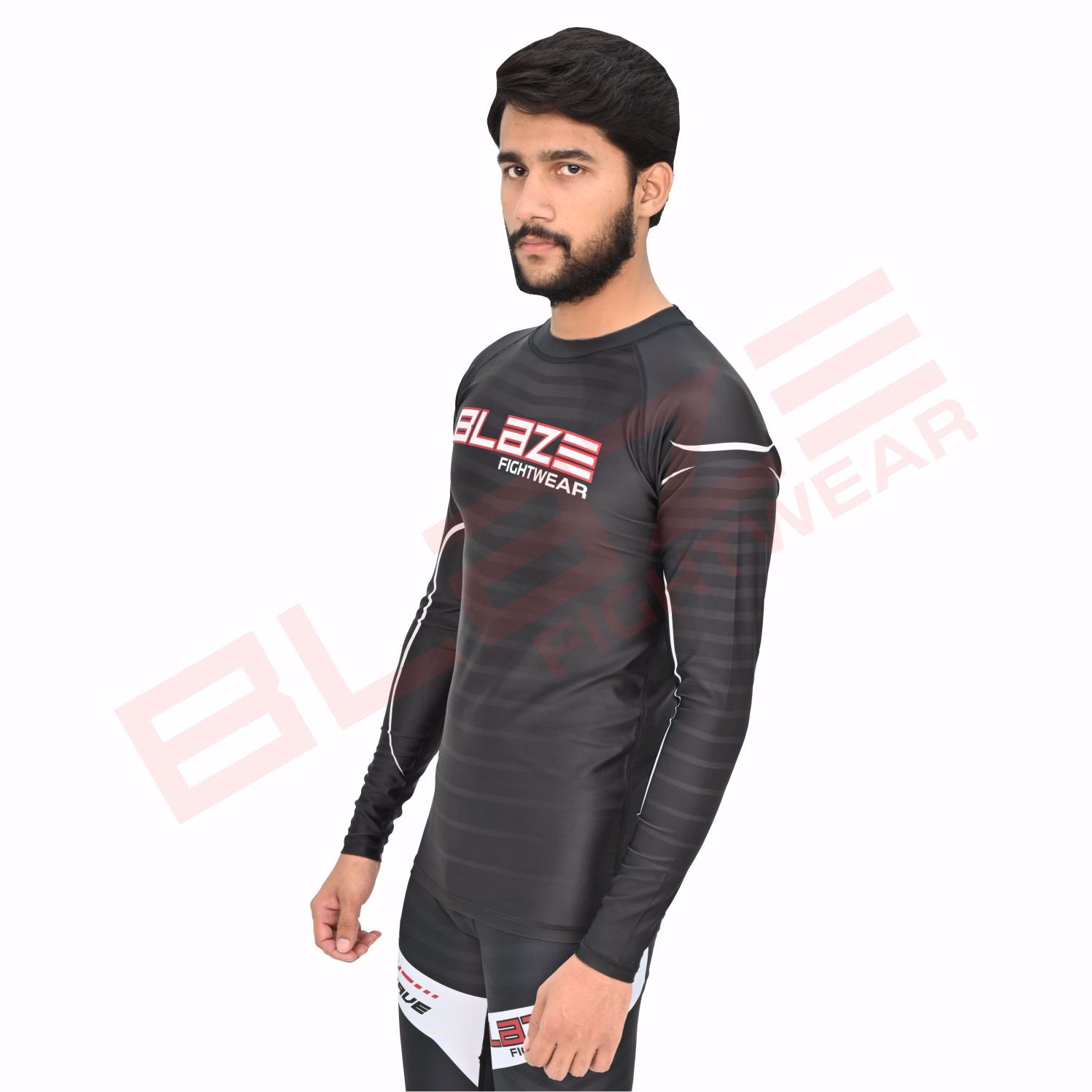 Customized OEM MMA Rash Guard full Sleeve Rash Guard OEM Sublimation printed High Quality BJJ SUIT   - view 9
