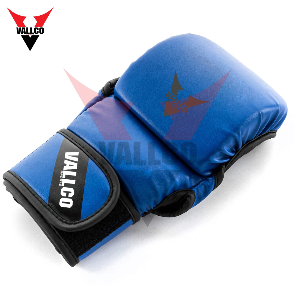 Blue 5 OZ Highland Quality Fully Customized Logo Print Best Supplier Adult Wear MMA Training Gloves - view 6