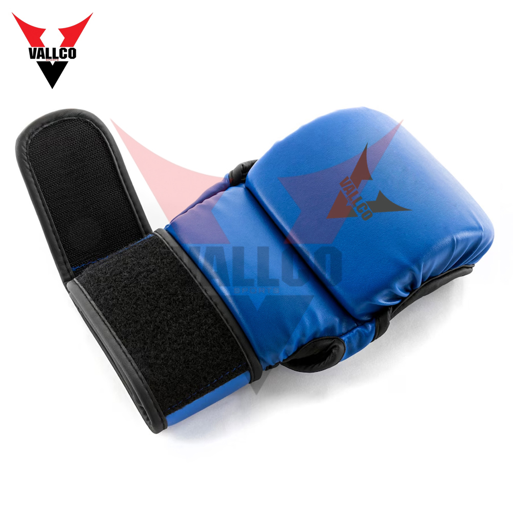 Blue 5 OZ Highland Quality Fully Customized Logo Print Best Supplier Adult Wear MMA Training Gloves - view 12