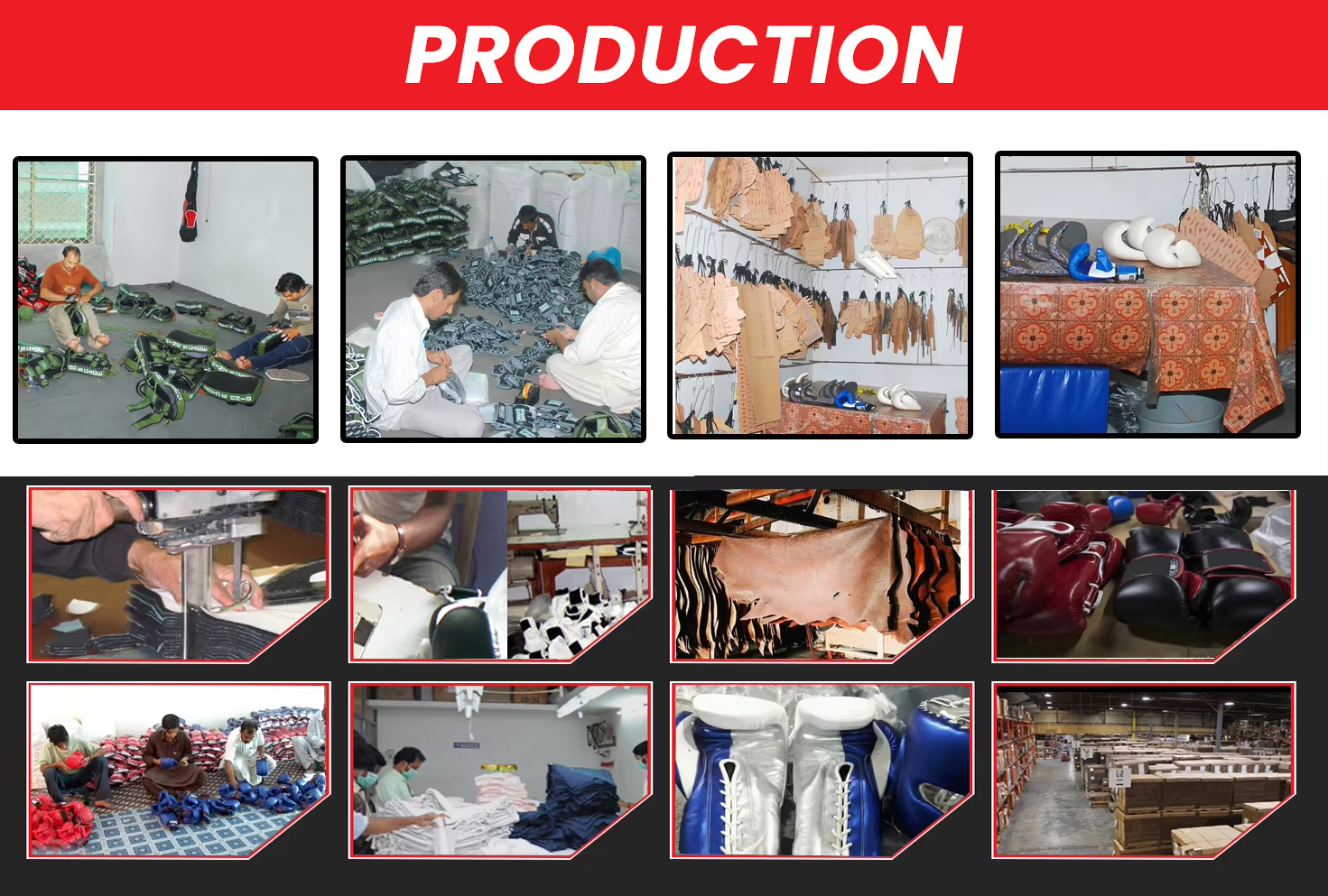 Good Supplier Highland Quality Make Your Own Red White Color MMA Training Gloves - view 17