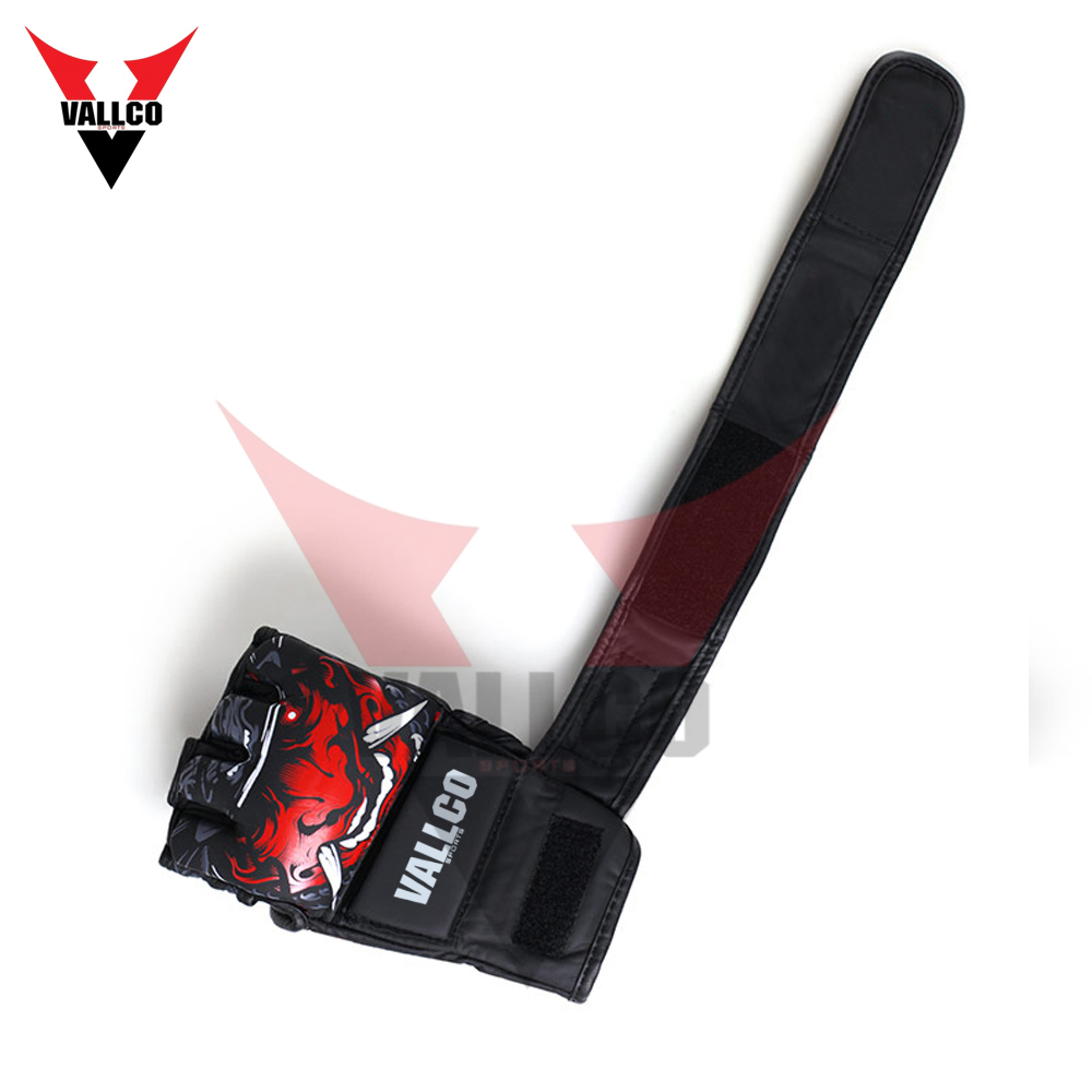 Black And Red Color PU Leather Highland Quality Good Supplier Adult Fighting Training MMA Gloves - view 7