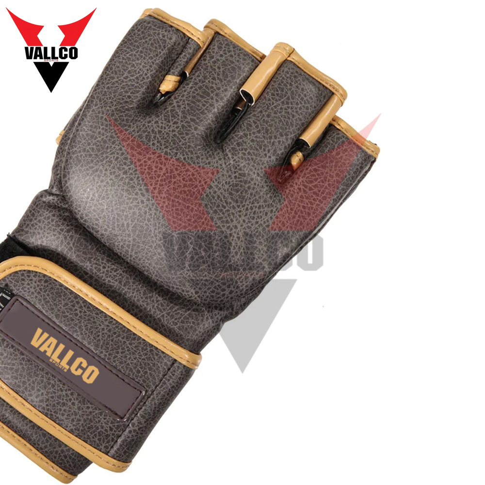6 OZ Golden Rib Good Quality Latest Design Fighting Training Adult Wear Newest PU Leather MMA Gloves - view 5