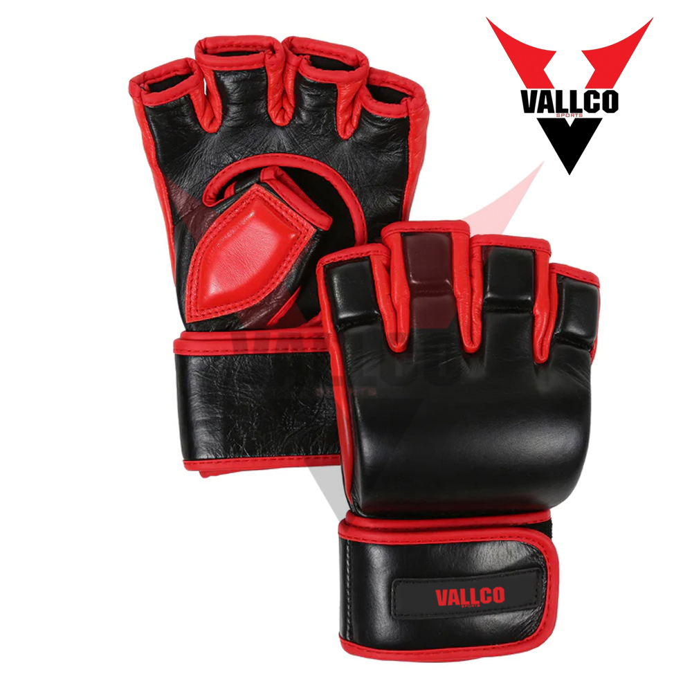 Red Black Color Made In Pakistan OEM Service Best Supplier Soft Touch Material MMA Training Gloves - view 6