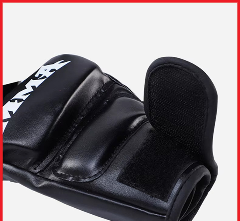 Red Black Color Made In Pakistan OEM Service Best Supplier Soft Touch Material MMA Training Gloves - view 7