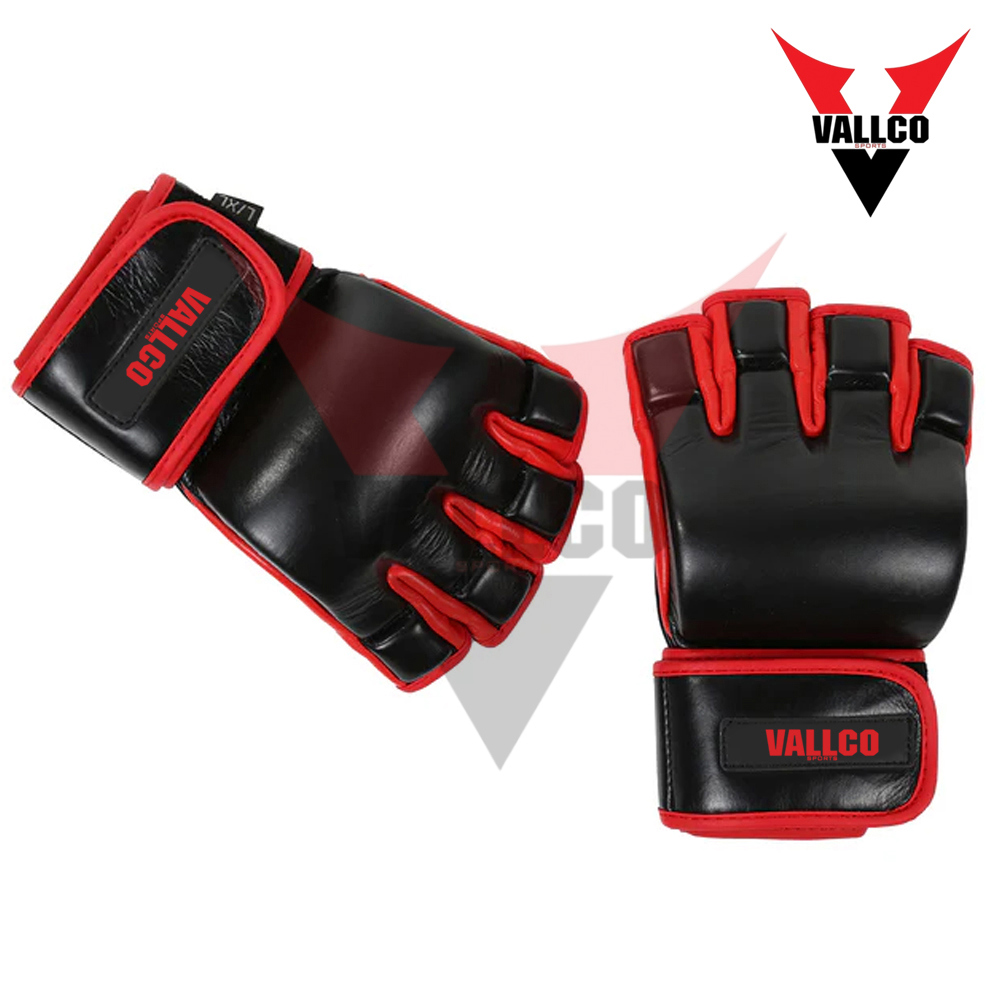 Red Black Color Made In Pakistan OEM Service Best Supplier Soft Touch Material MMA Training Gloves - view 8