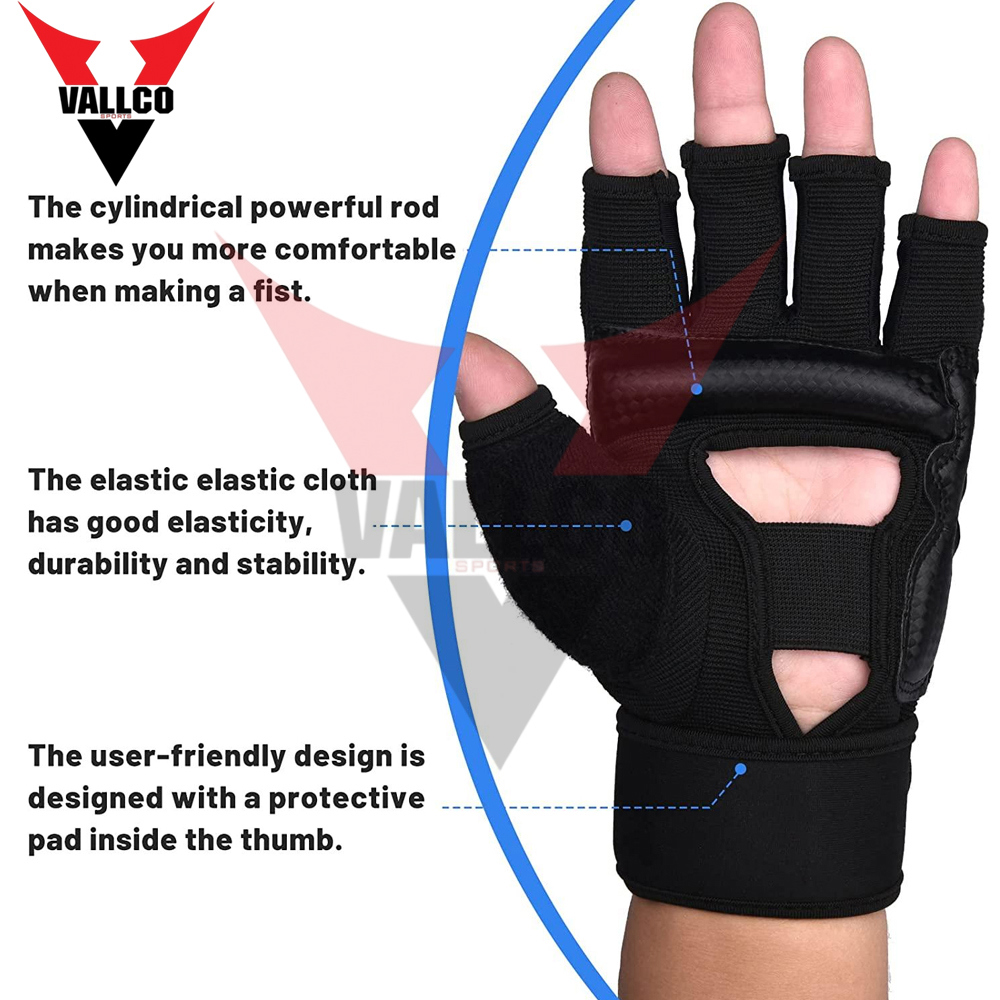  In Different Color Half Finger Punching Bag Fighting Training Black Medium Size MMA Gloves - view 8