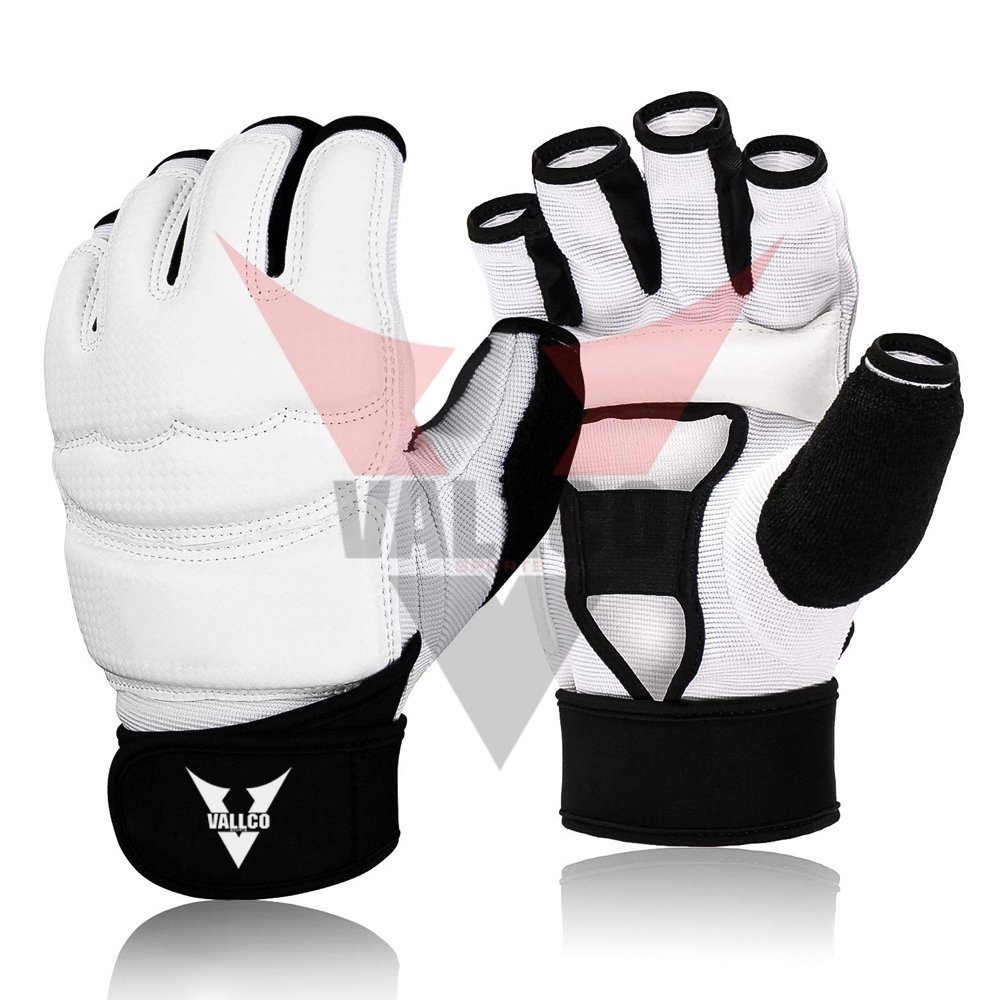 Black White Color Highest Quality PU Leather Material Newest Product  MMA Training Gloves