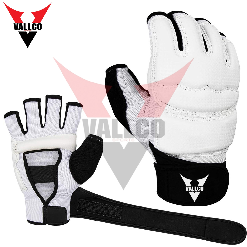 Black White Color Highest Quality PU Leather Material Newest Product  MMA Training Gloves - view 4