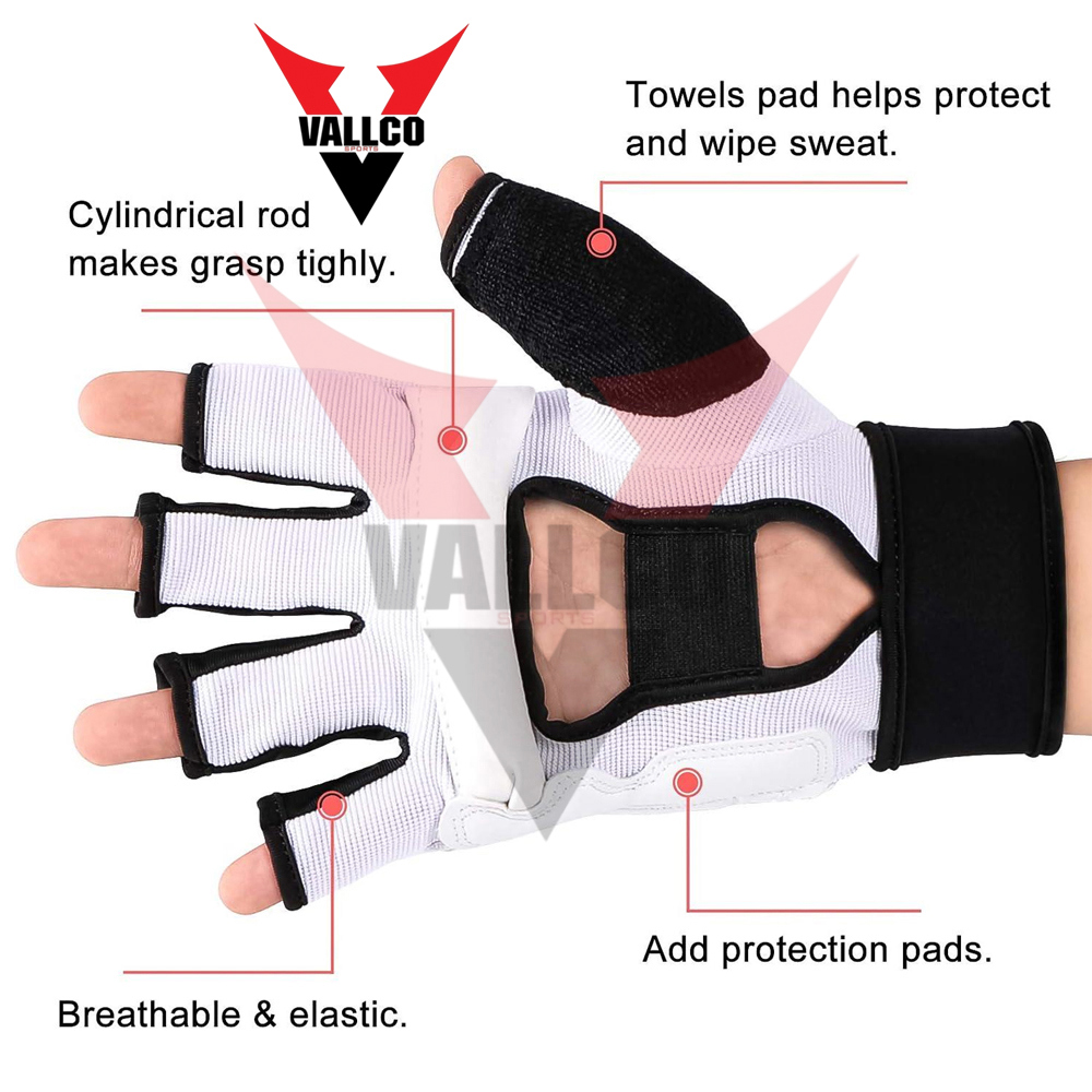 Black White Color Highest Quality PU Leather Material Newest Product  MMA Training Gloves - view 6