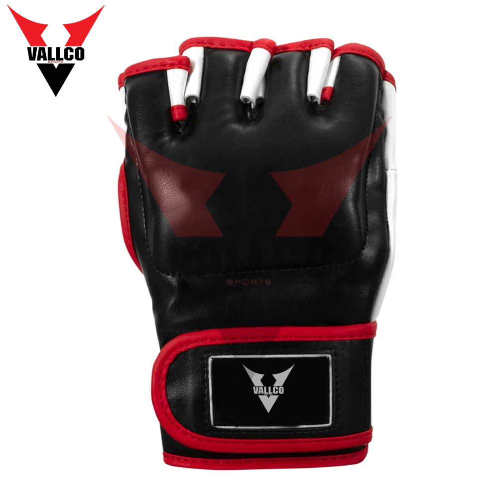 Black White Contrast Color New Arrival Pu Leather Material Newest MMA Gloves - view 11