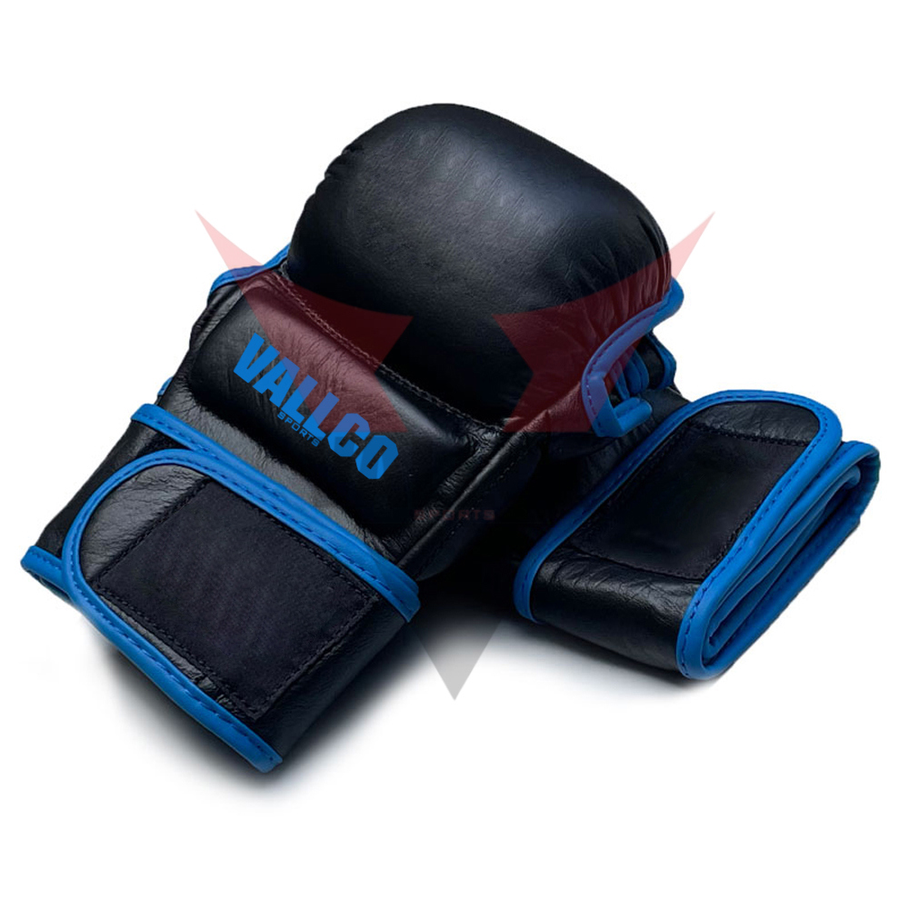 Blue Black Color Newest Style With Reasonable Price Adult Fighting Wear MMA Gloves - view 8