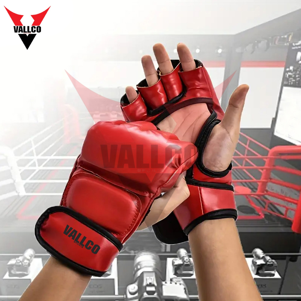 Wholesale Rate Half Finger Training Boxing MMA Gloves,Latest Style Breathable PU Leather MMA Gloves - view 7