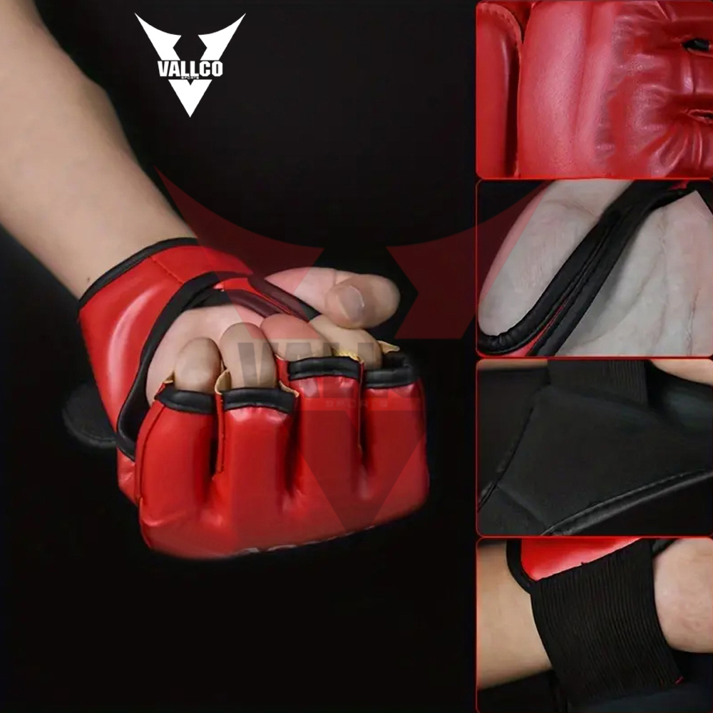 Wholesale Rate Half Finger Training Boxing MMA Gloves,Latest Style Breathable PU Leather MMA Gloves - view 13