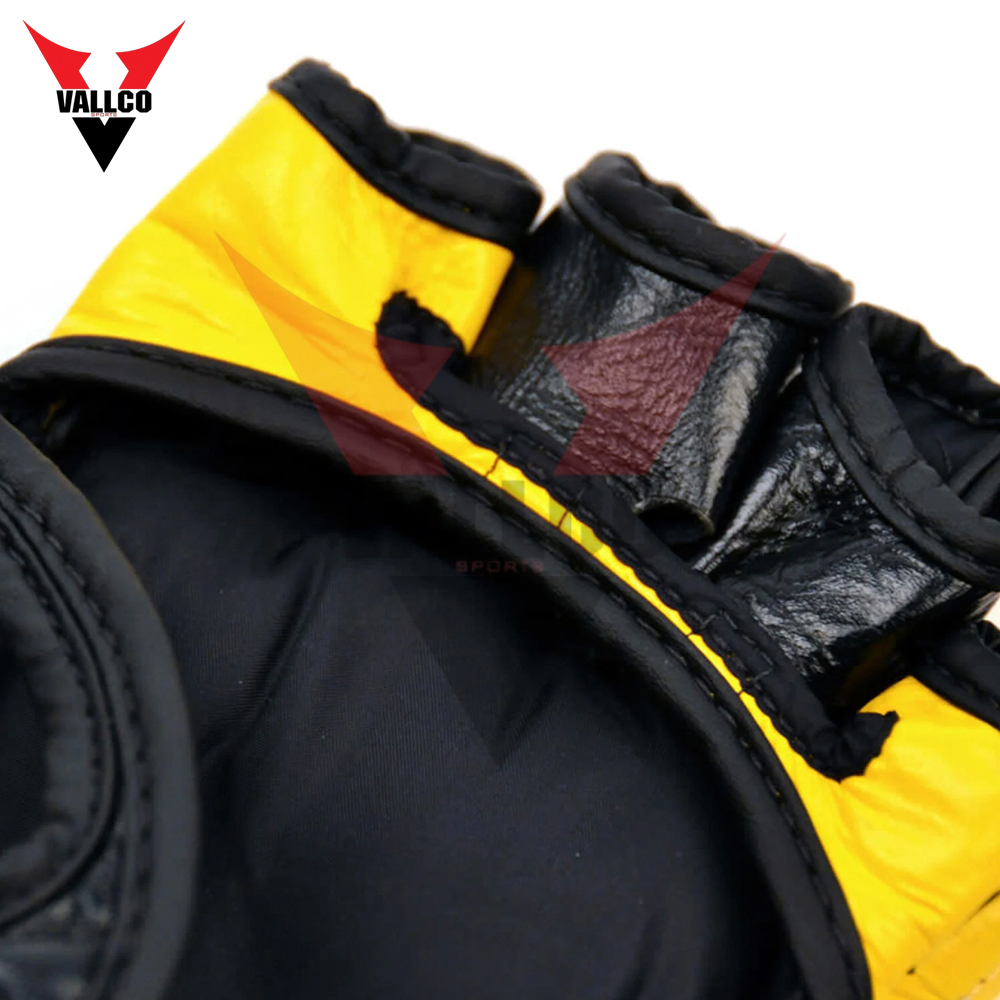 Yellow And Black Color Customization Best Quality Breathable Product Unique Design Boxing MMA Gloves - view 7