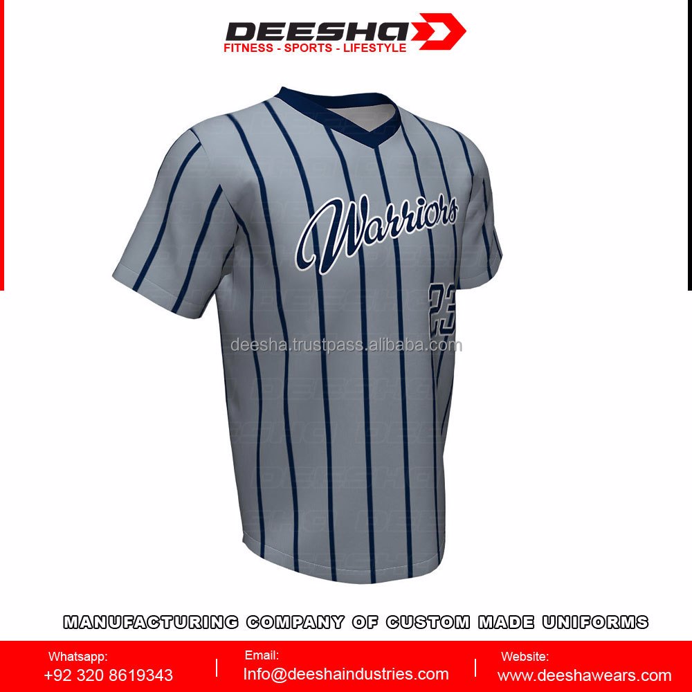 Baseball V Neck Warriors Jersey - view 6
