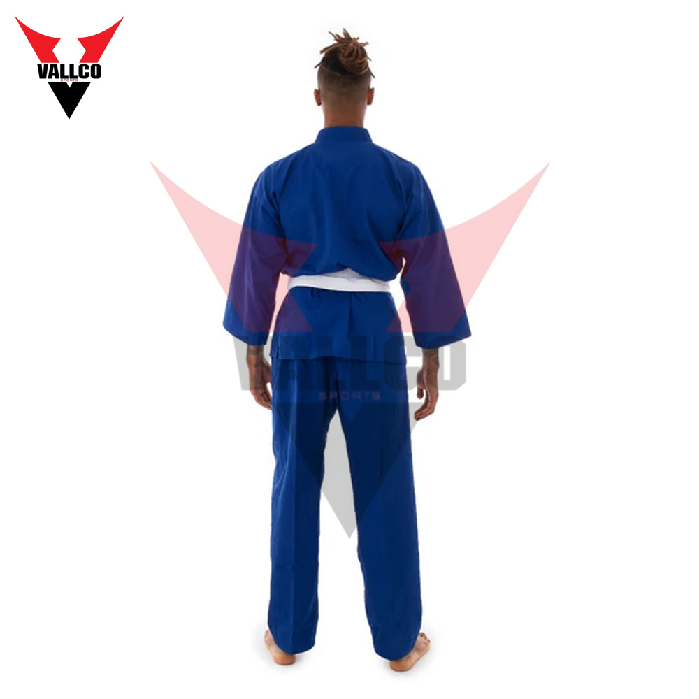 Blue Color Highland Quality With Own Logo Best Supplier Factory Rate Karate Uniforms - view 2