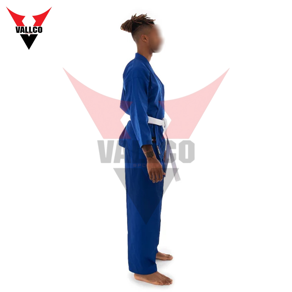 Blue Color Highland Quality With Own Logo Best Supplier Factory Rate Karate Uniforms - view 3