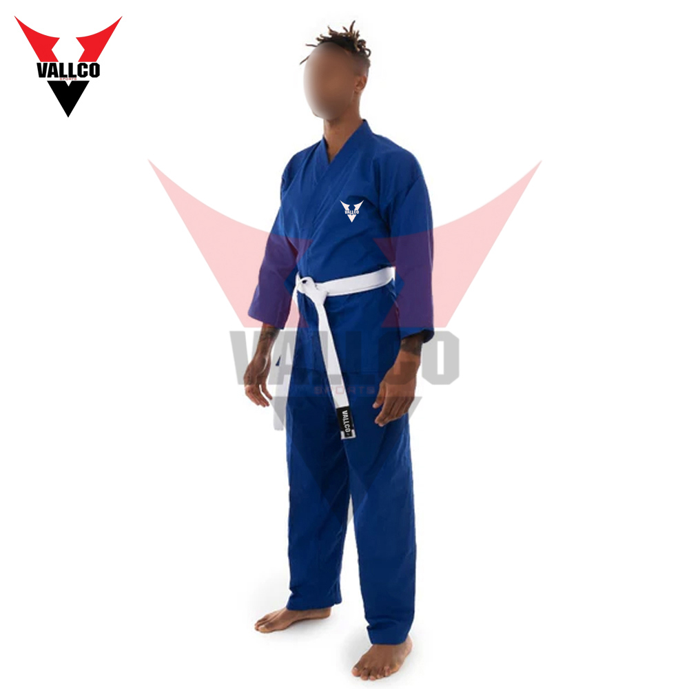 Blue Color Highland Quality With Own Logo Best Supplier Factory Rate Karate Uniforms - view 29