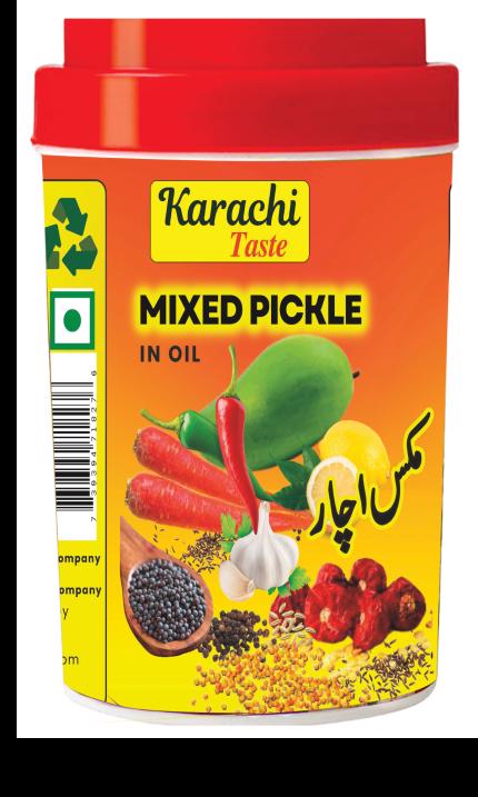 Food Mixed Pickle Achar In Oil In 400 Gram HDPE Jar - view 5