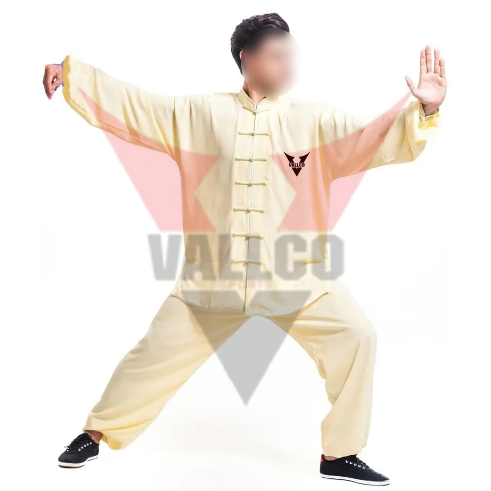 Hot Selling Men Kung Fu Uniform For Training Wear Comfortable Lightweight Kung Fu Suit For Men