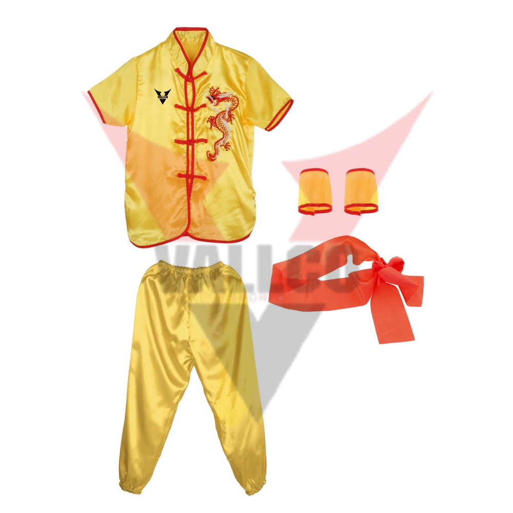 Yellow Color Good Selling Highest Quality Best Material Customized Made Adult Wear Kung Fu Uniform - view 10