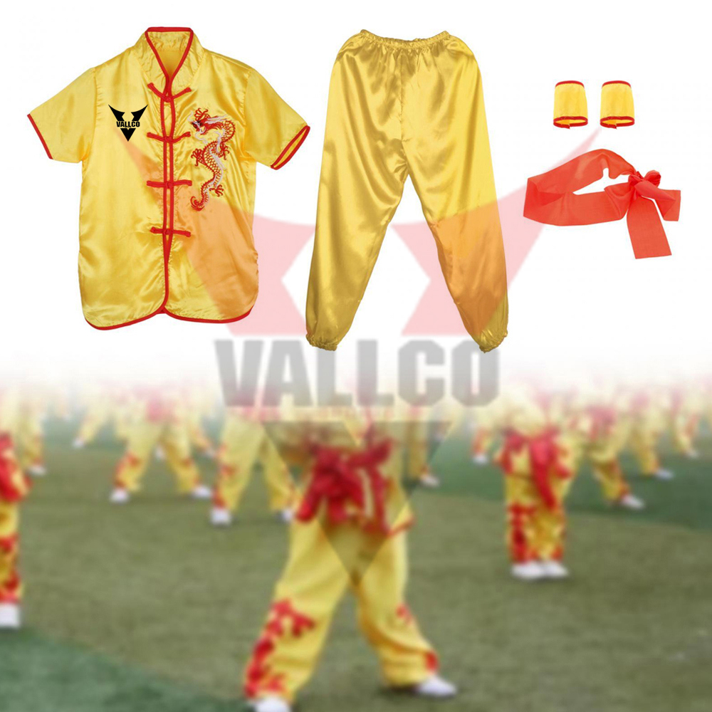 Yellow Color Good Selling Highest Quality Best Material Customized Made Adult Wear Kung Fu Uniform - view 11