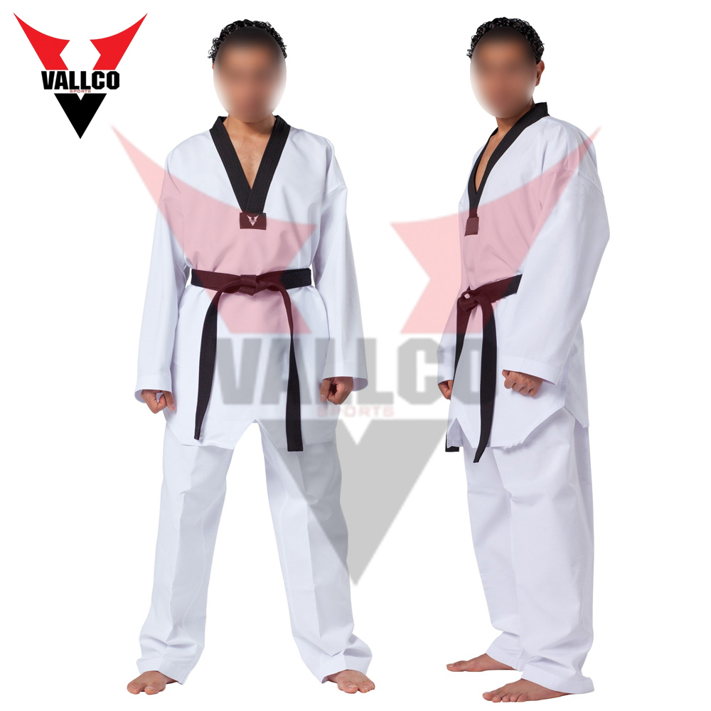White And Black Color Good Selling Highest Quality Adult Wear Newest Taekwondo Uniform - view 5