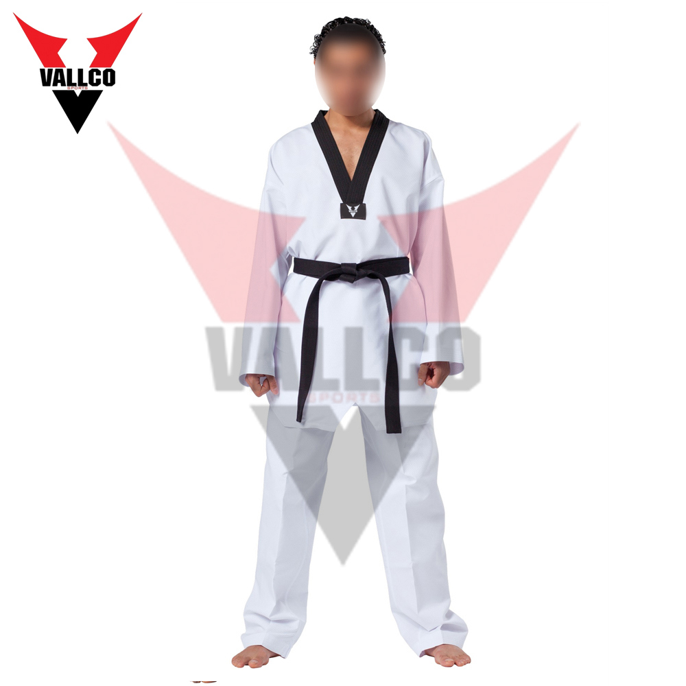 White And Black Color Good Selling Highest Quality Adult Wear Newest Taekwondo Uniform - view 7