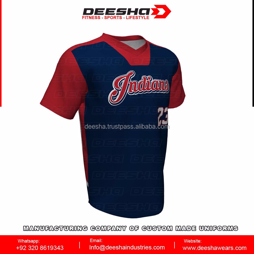 Baseball V Neck Indians Jersey