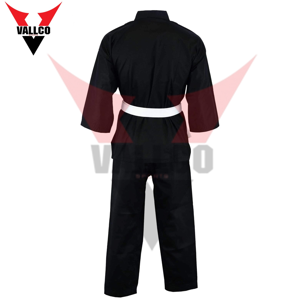 Black Color 100% Cotton Fabric Men Taekwondo Suit In Wholesale Martial Arts Wear Taekwondo Uniform - view 2