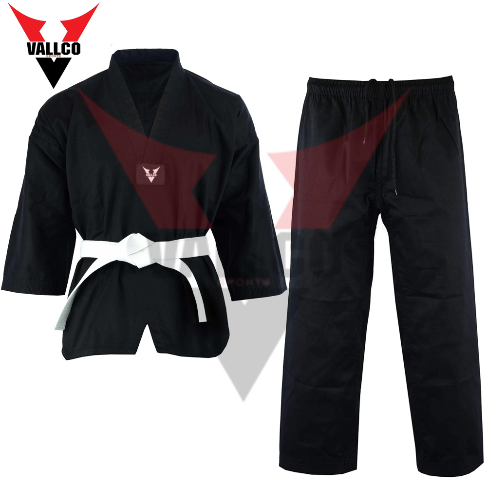 Black Color 100% Cotton Fabric Men Taekwondo Suit In Wholesale Martial Arts Wear Taekwondo Uniform - view 7