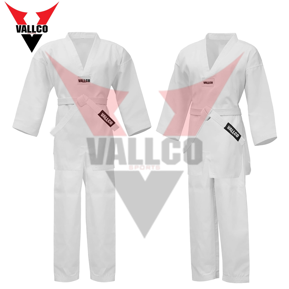 Taekwondo Uniform For Adults And Children Full White Color Martial Arts Wear Taekwondo Suits - view 4