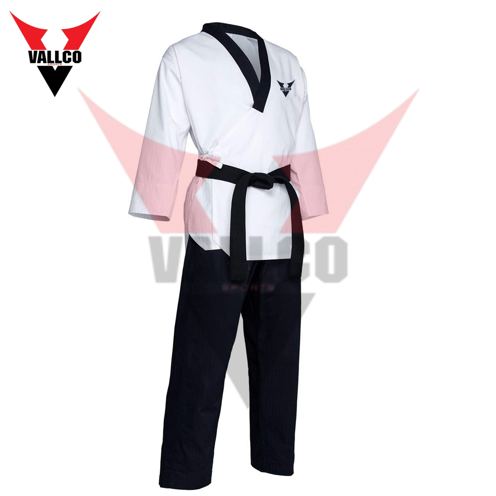 Black White Color Good Selling Without Logo Premium Quality Martial Art Wear Taekwondo Uniforms - view 3