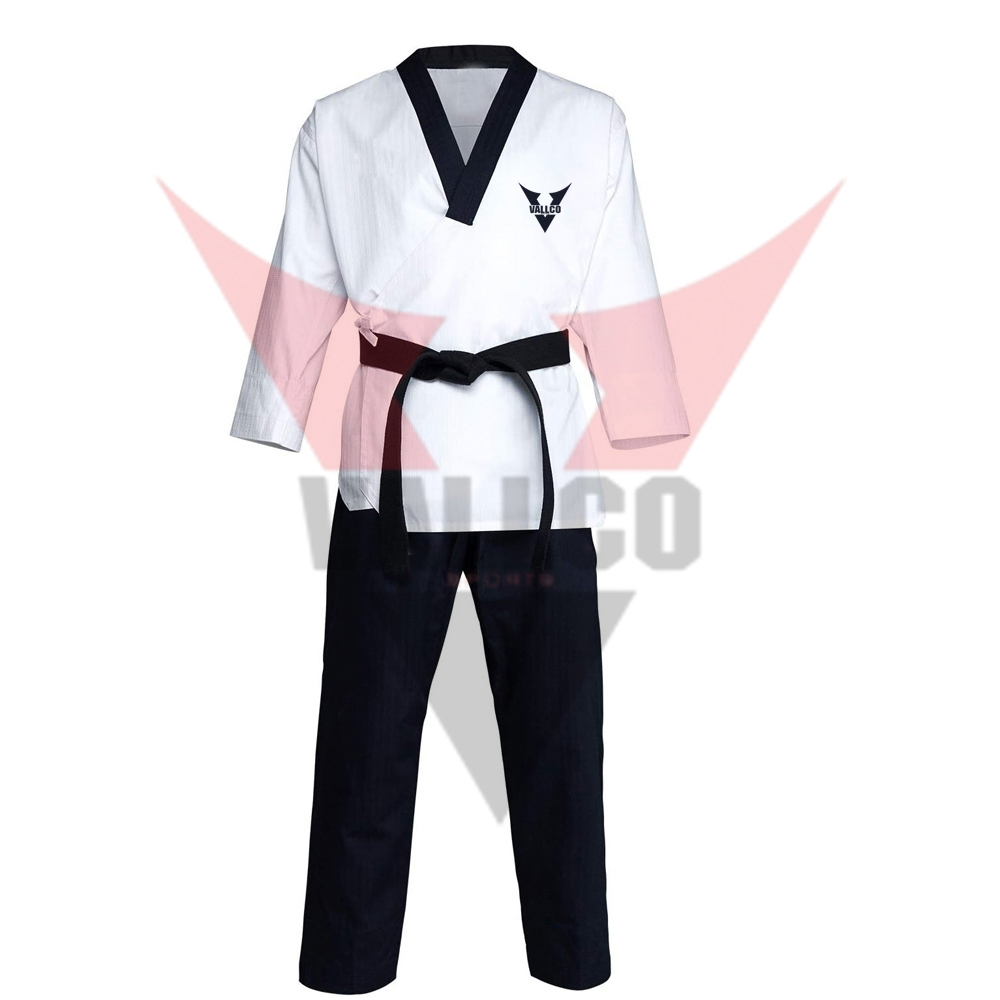 Black White Color Good Selling Without Logo Premium Quality Martial Art Wear Taekwondo Uniforms - view 7