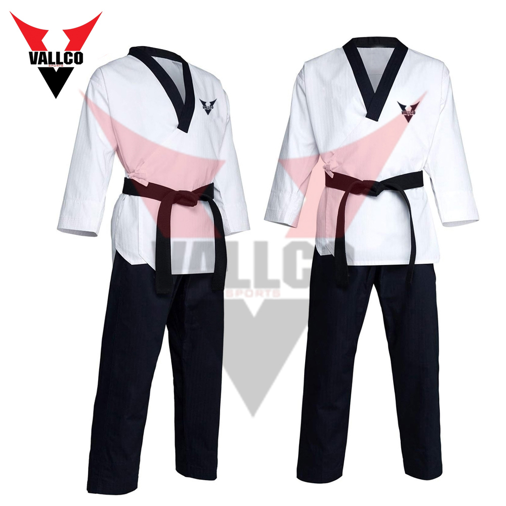 Black White Color Good Selling Without Logo Premium Quality Martial Art Wear Taekwondo Uniforms - view 11