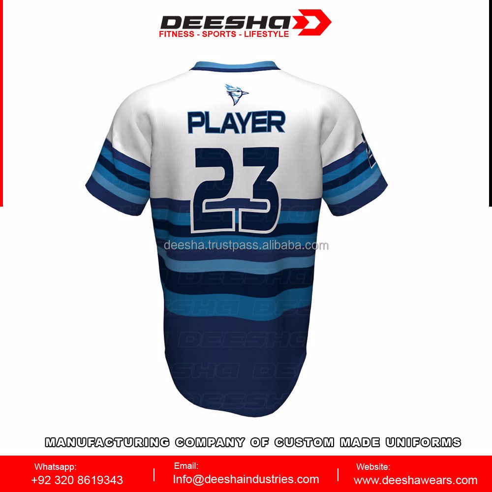 Baseball V Neck Blue Jays Jersey - view 3