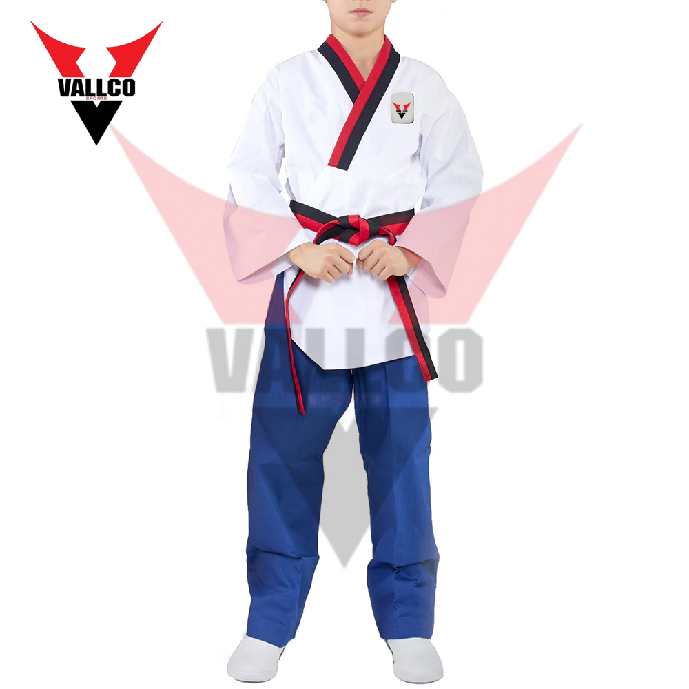 Best Supplier High Quality Cotton Polyester For Training Mid Weight Taekwondo Uniform For Adults - view 7