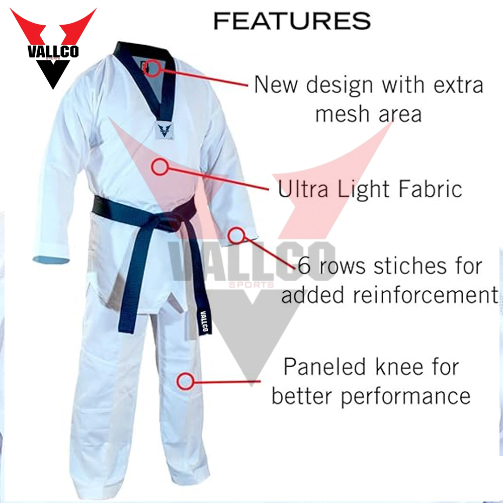 White Color Good Selling Make Own Breathable Customized Made Taekwondo Uniform - view 6
