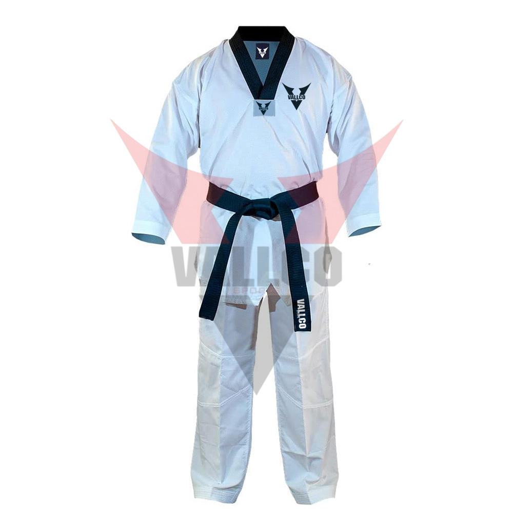 White Color Good Selling Make Own Breathable Customized Made Taekwondo Uniform - view 7
