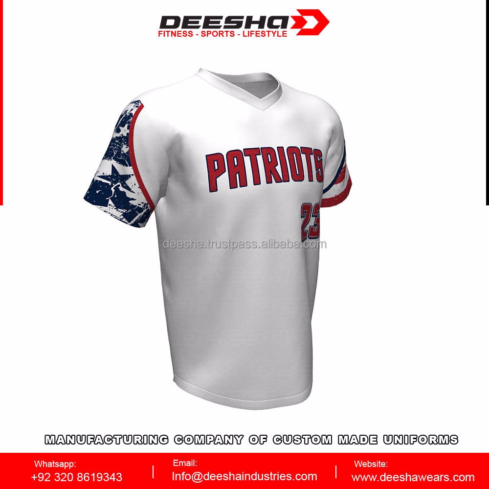 Baseball V Neck Patriots Jersey